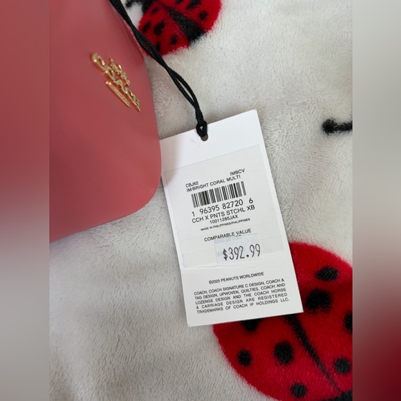 Coach X Peanuts Coral Lucy Satchel Bag  CBJ62 Crossbody Signature Canvas - Picture 3 of 9